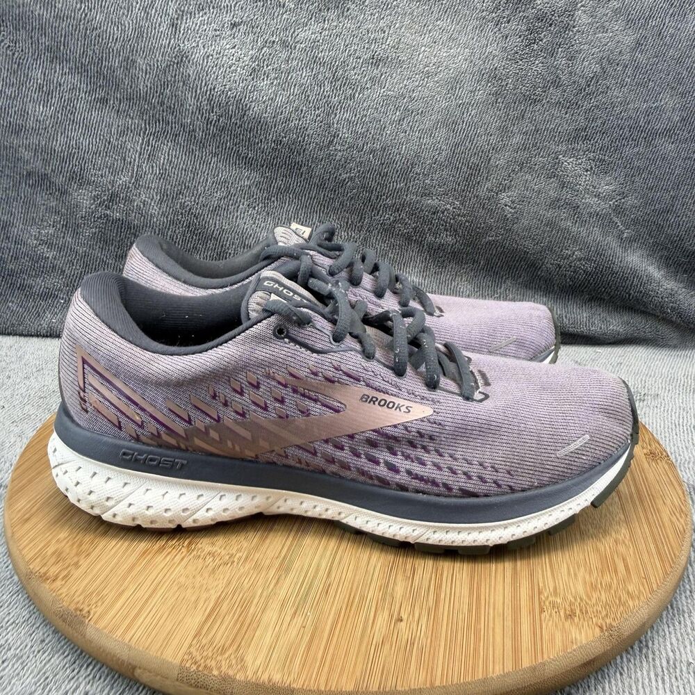 Brooks Ghost 13 Shoes Womens Size 8 Purple Mesh Running Training Sneakers